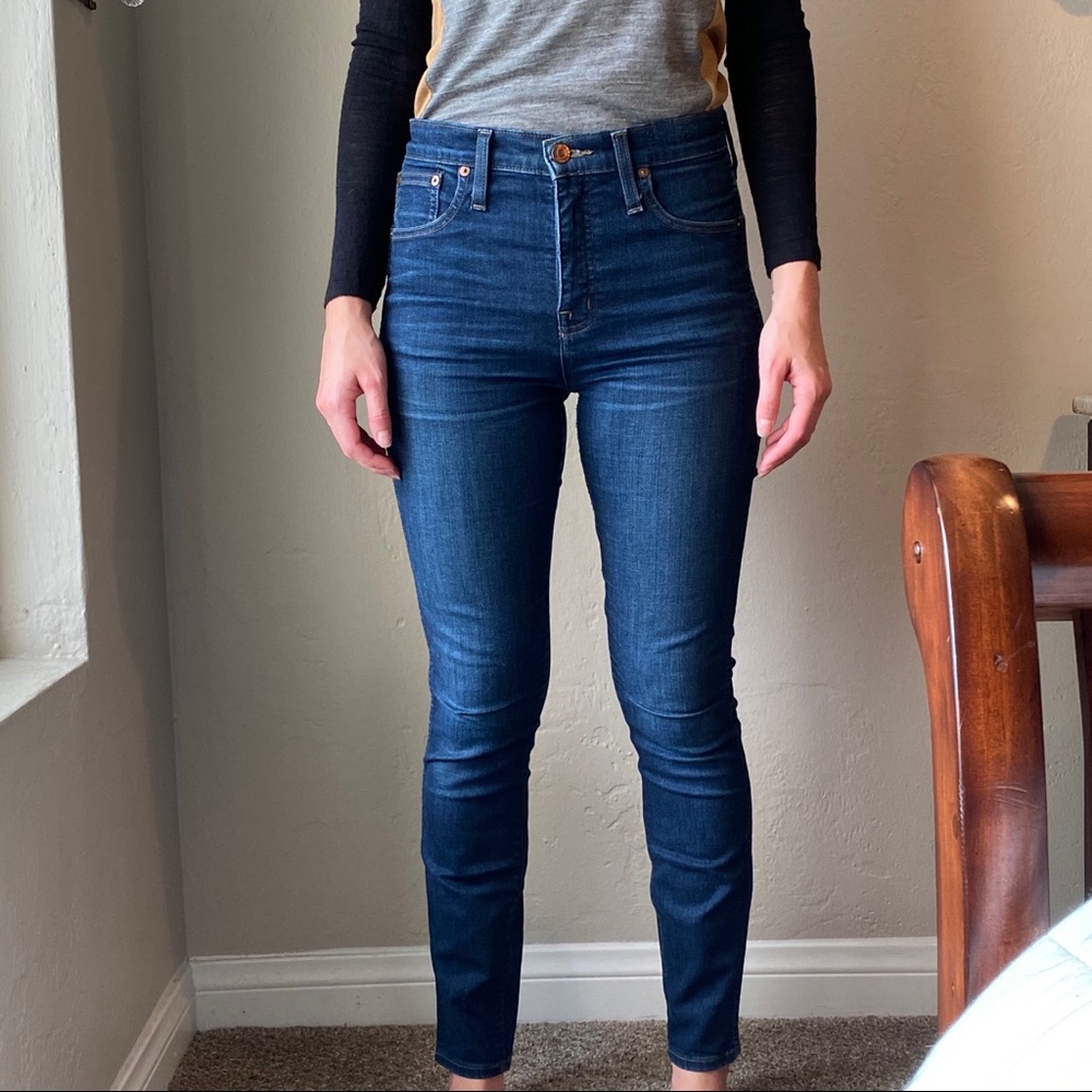 Madewell 10” High-Rise Skinny Jeans in Hayes Wash